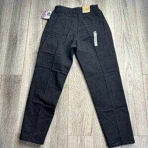 Vintage Lee Side Elastic Black Women‎ 12 (Runs Small) Tapered Jean NWT (USA)